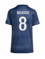 Real Madrid Federico Valverde #8 Bortedrakt Dame 2025-26 Korte ermer